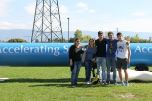 Da sinistra a destra: Marta Fugi (IV F), Francesca Giovannozzi (V F), Valerio Spinogatti (IV A), Alessandro Petrini (IV D), Filippo Cicchetti (V E)